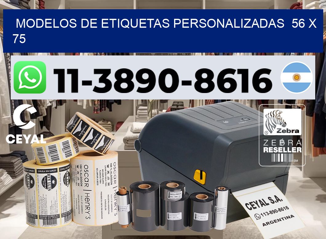 modelos de etiquetas personalizadas 56 x 75