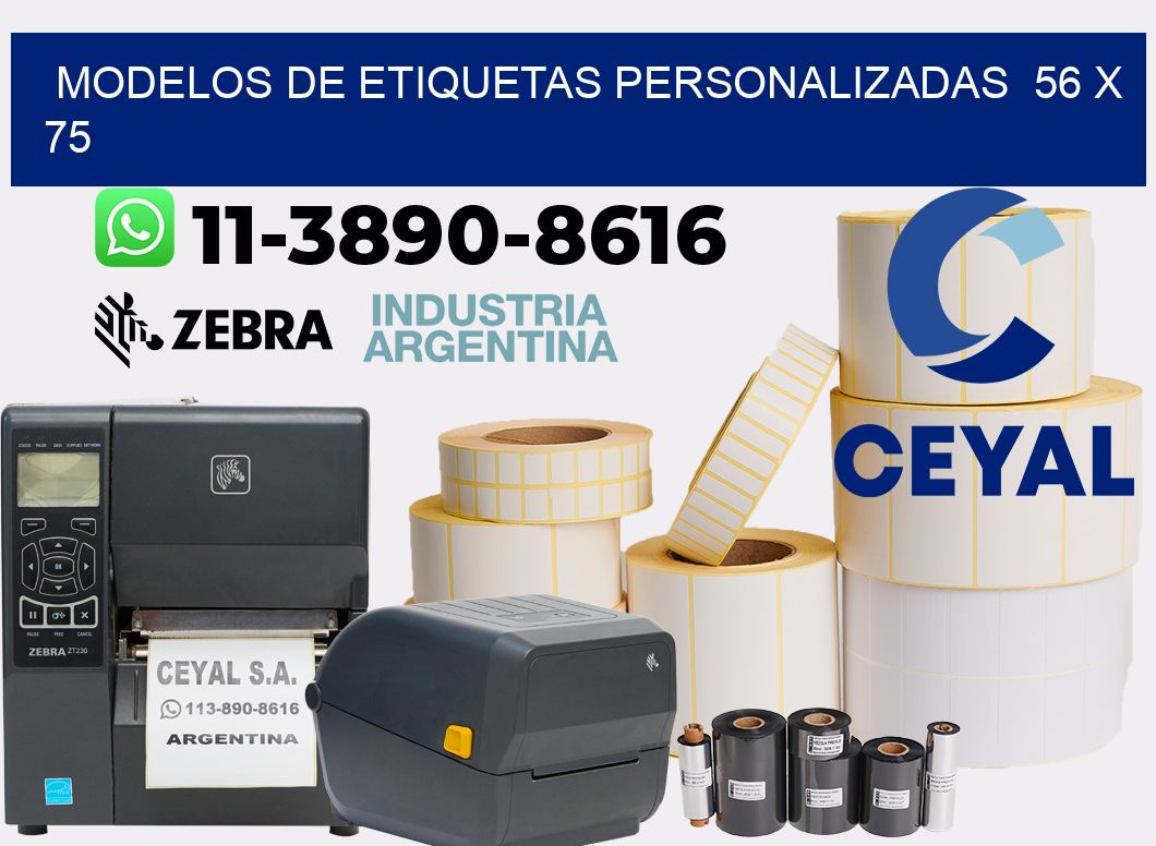 modelos de etiquetas personalizadas  56 x 75