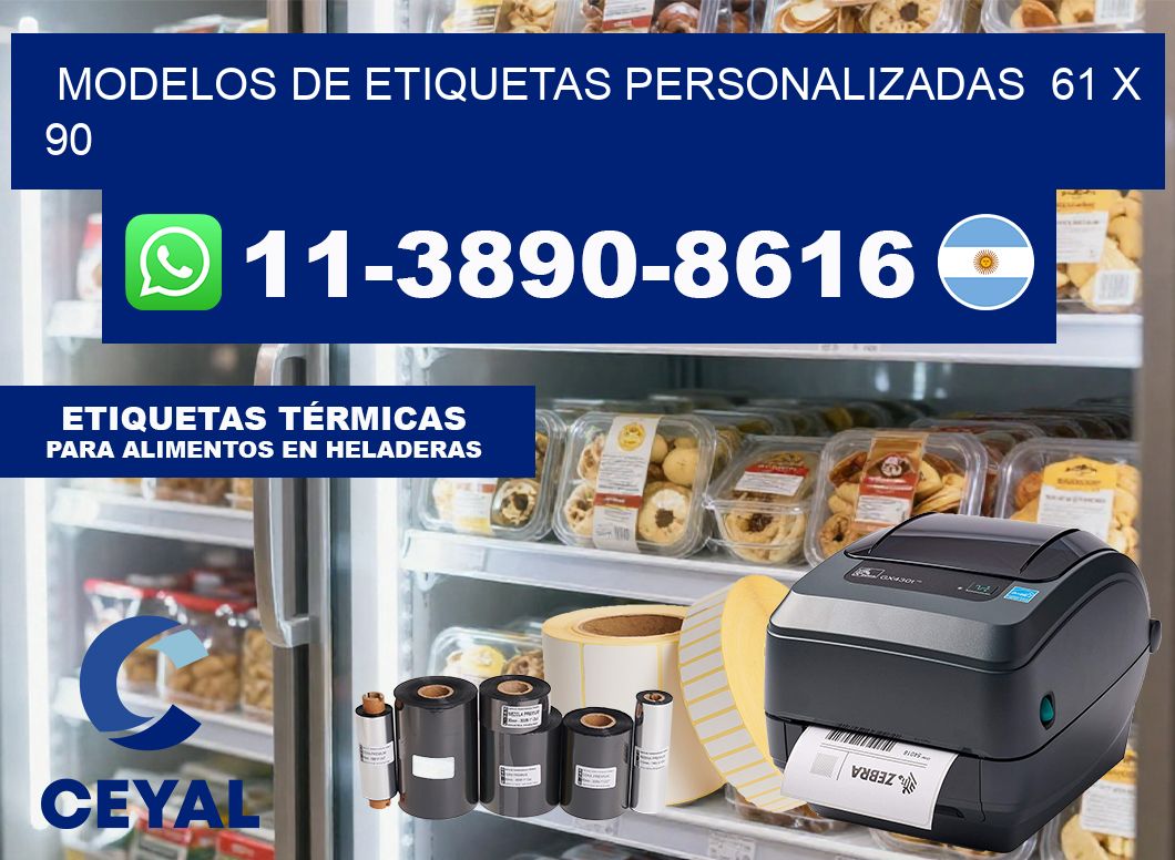 modelos de etiquetas personalizadas  61 x 90