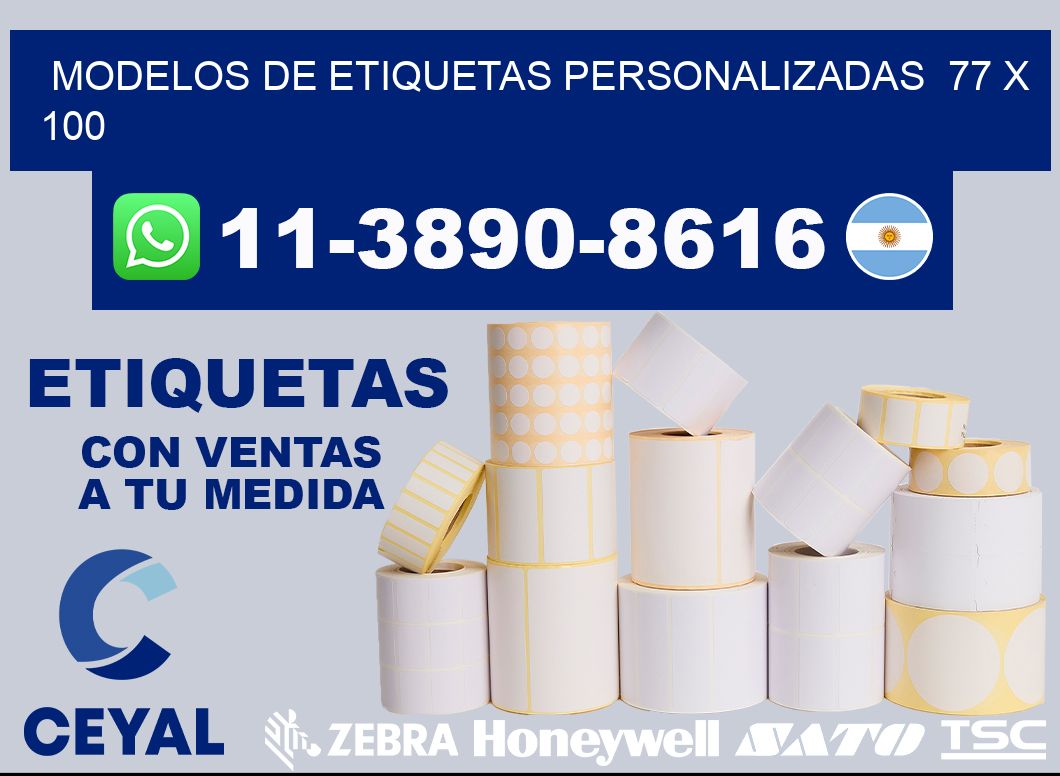 modelos de etiquetas personalizadas  77 x 100