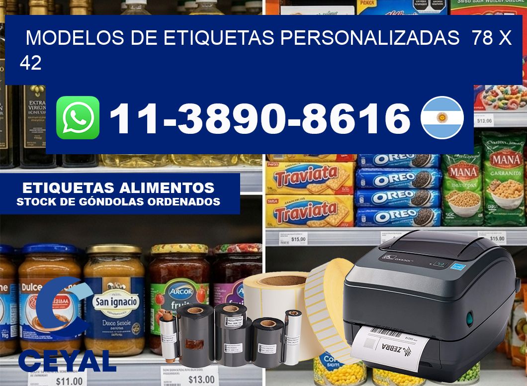 modelos de etiquetas personalizadas  78 x 42