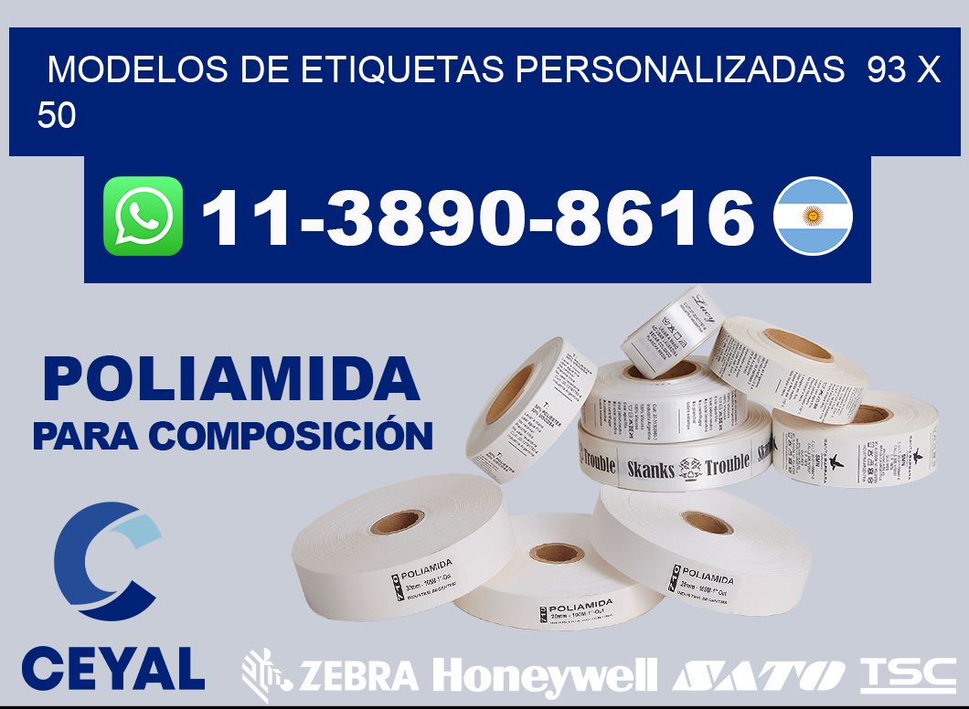 modelos de etiquetas personalizadas  93 x 50