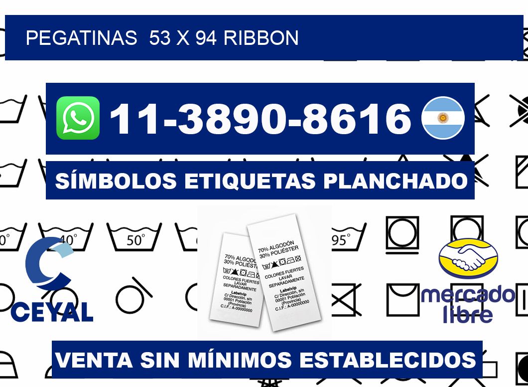 pegatinas  53 x 94 ribbon