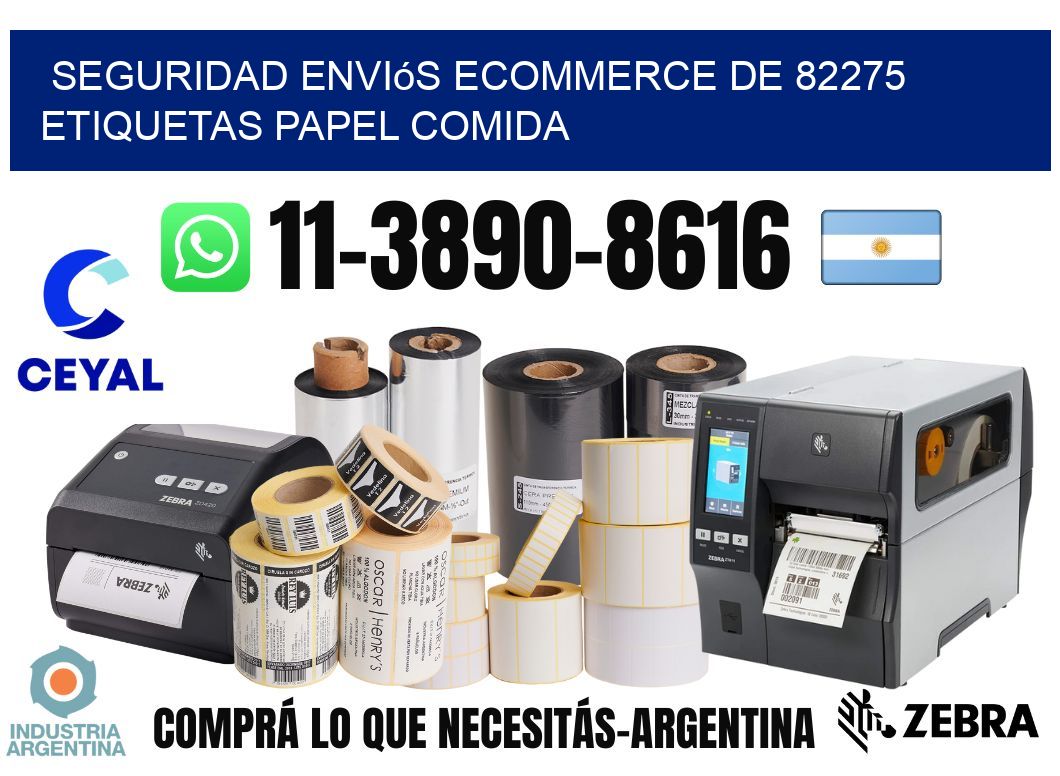 seguridad enviós ecommerce de 82275 etiquetas papel comida