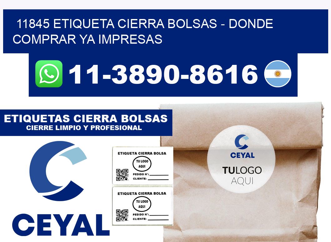 11845 etiqueta Cierra Bolsas - Donde Comprar ya impresas