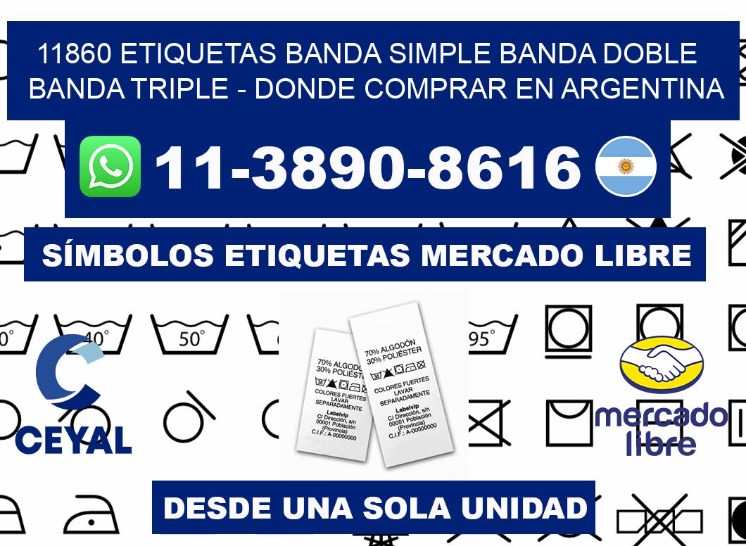 11860 etiquetas banda simple banda doble banda triple - Donde Comprar en Argentina