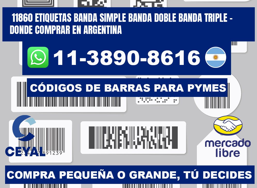 11860 etiquetas banda simple banda doble banda triple - Donde Comprar en Argentina