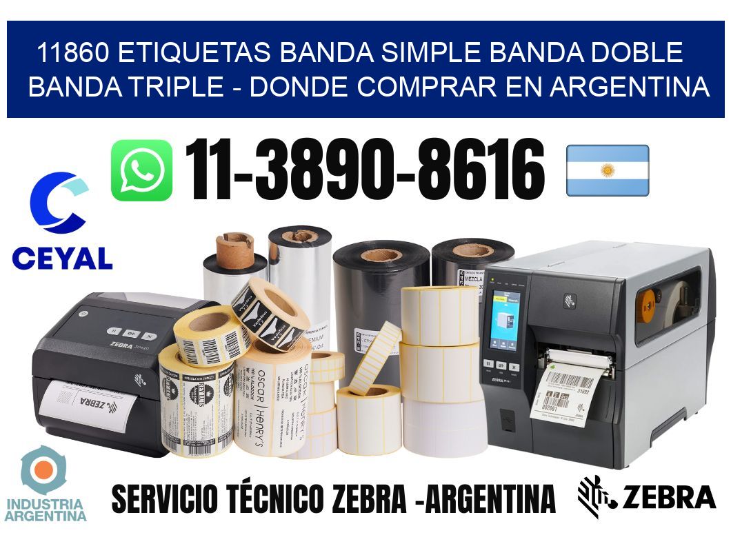 11860 etiquetas banda simple banda doble banda triple - Donde Comprar en Argentina
