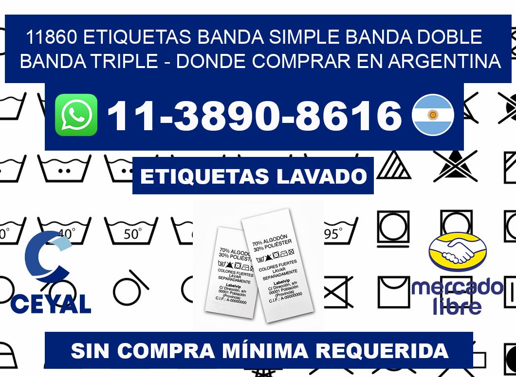 11860 etiquetas banda simple banda doble banda triple - Donde Comprar en Argentina