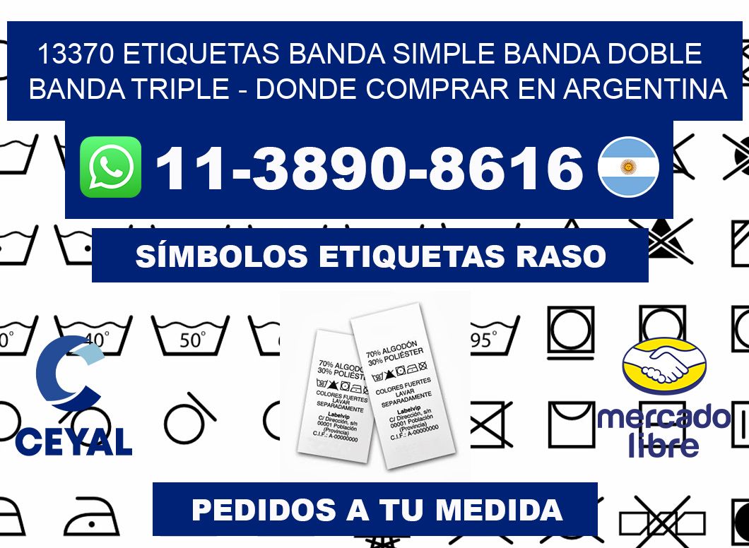 13370 etiquetas banda simple banda doble banda triple - Donde Comprar en Argentina