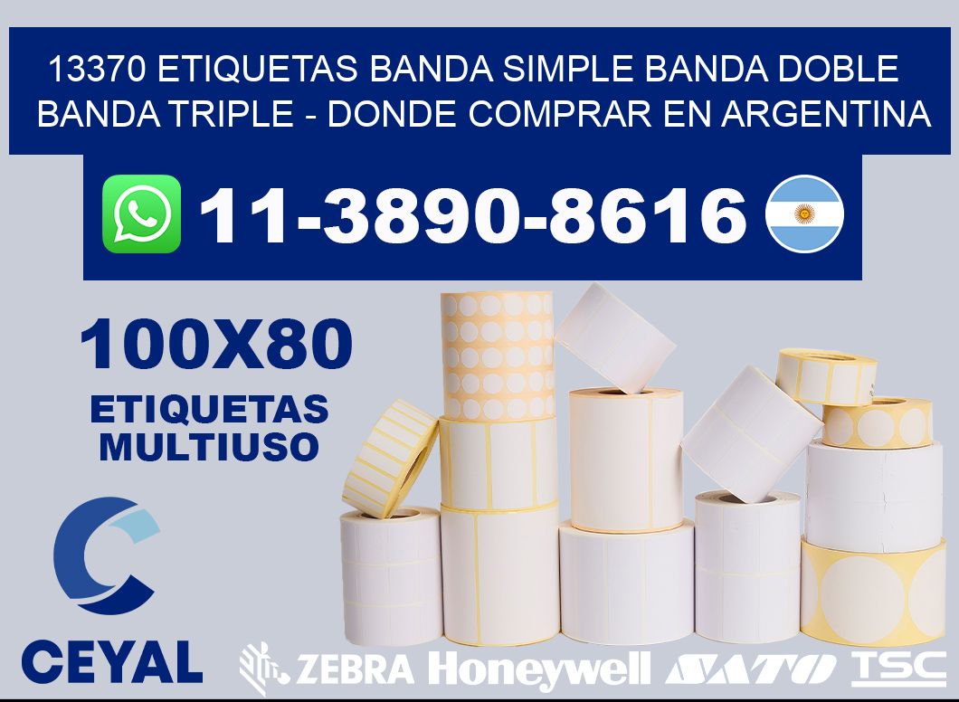 13370 etiquetas banda simple banda doble banda triple - Donde Comprar en Argentina
