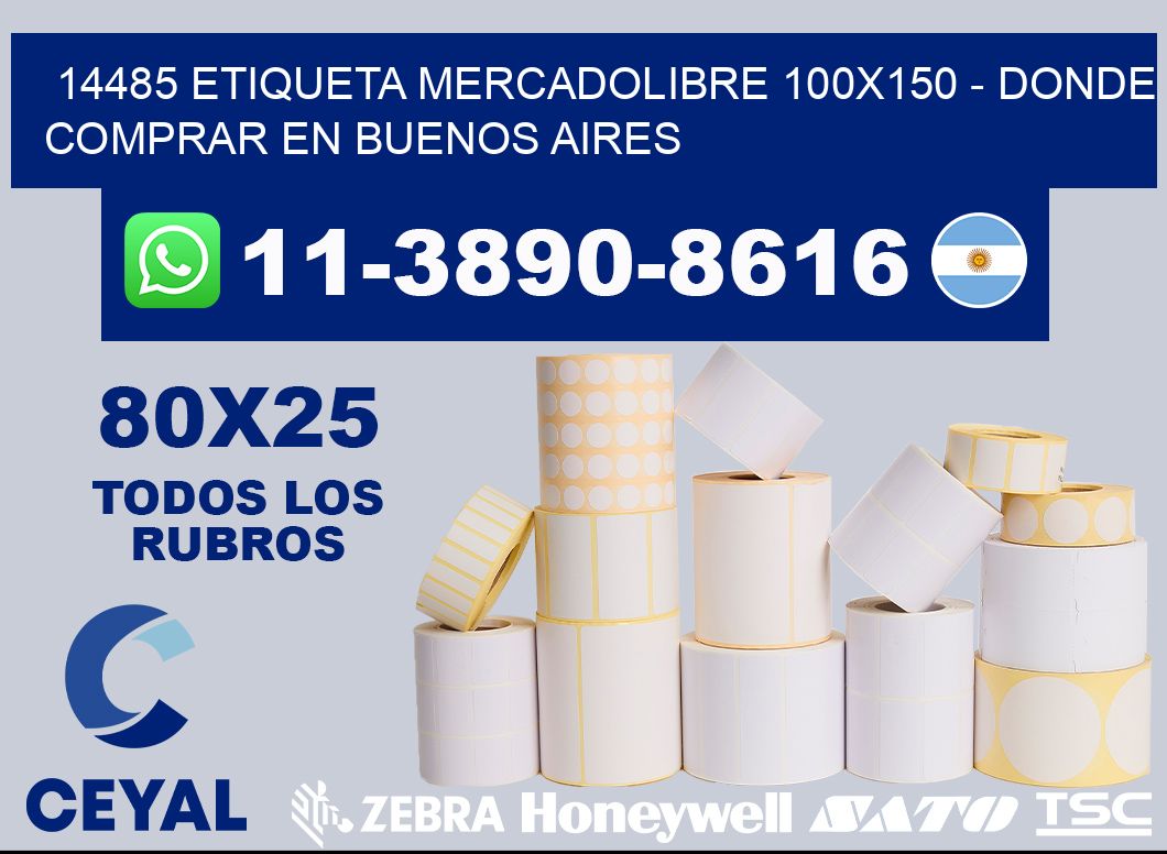 14485 etiqueta MercadoLibre 100x150 - Donde Comprar en Buenos Aires