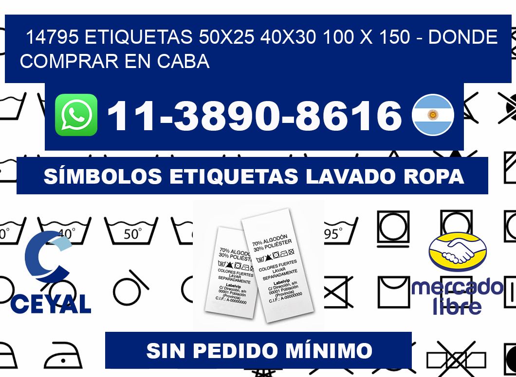14795 etiquetas 50x25 40x30 100 x 150 - Donde Comprar en Caba