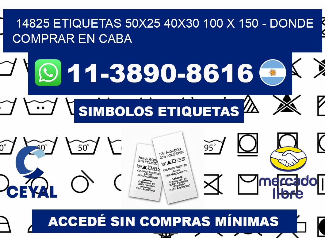 14825 etiquetas 50x25 40x30 100 x 150 - Donde Comprar en Caba