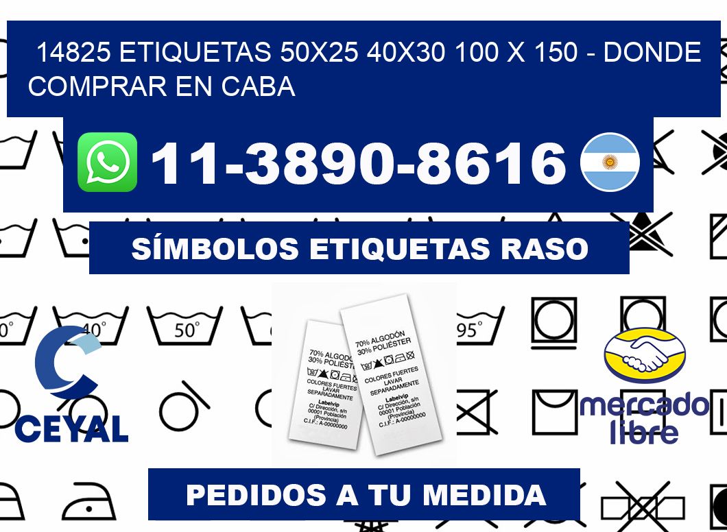 14825 etiquetas 50x25 40x30 100 x 150 - Donde Comprar en Caba