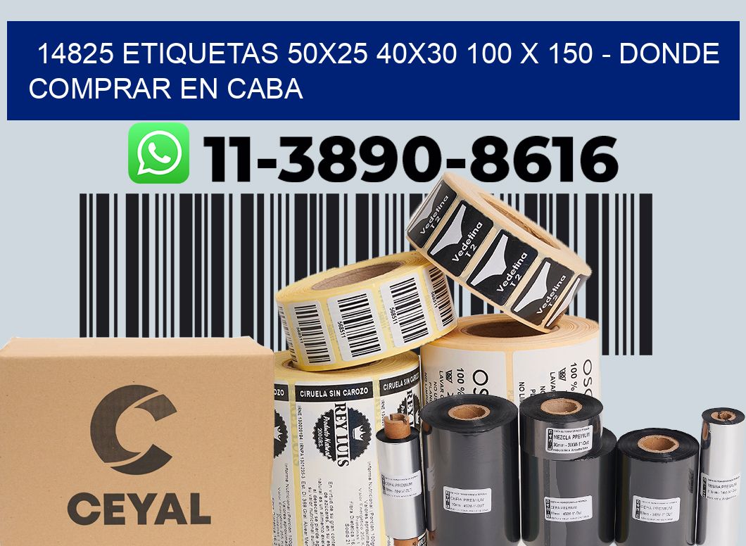 14825 etiquetas 50x25 40x30 100 x 150 - Donde Comprar en Caba