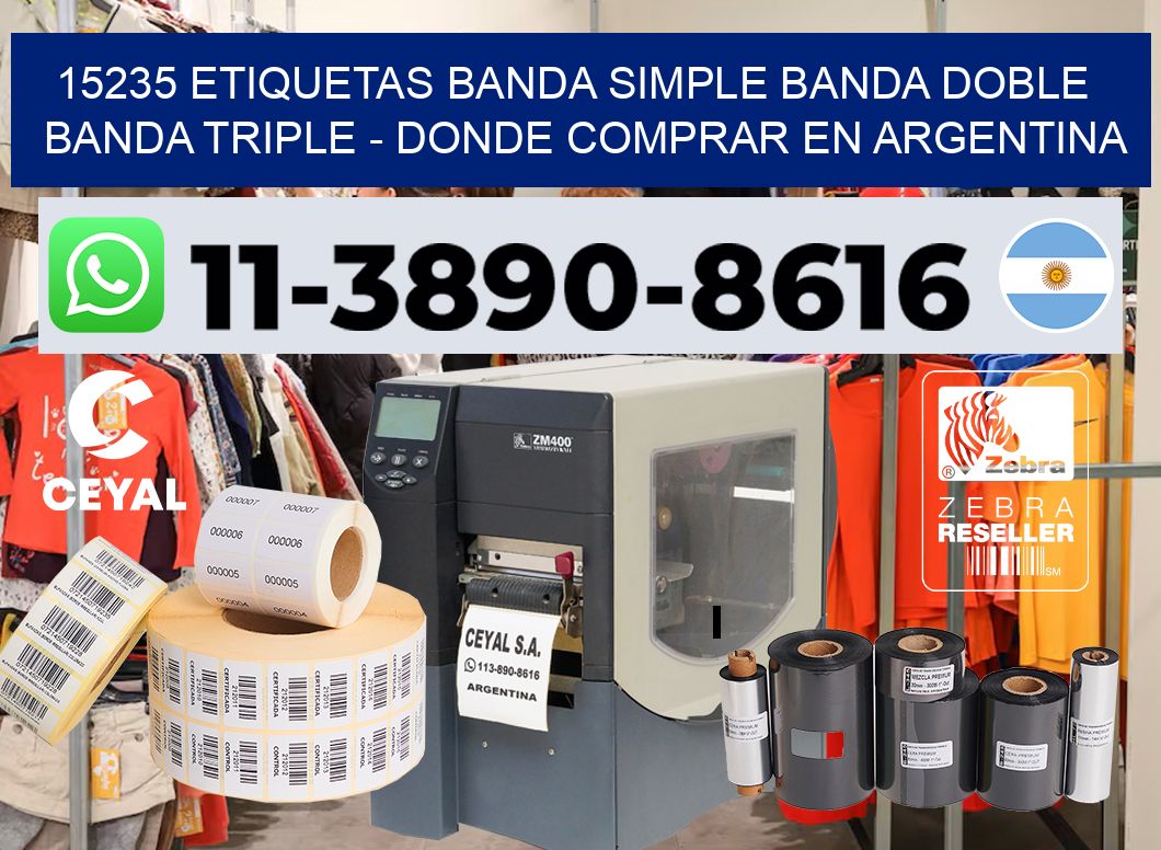15235 etiquetas banda simple banda doble banda triple – Donde Comprar en Argentina