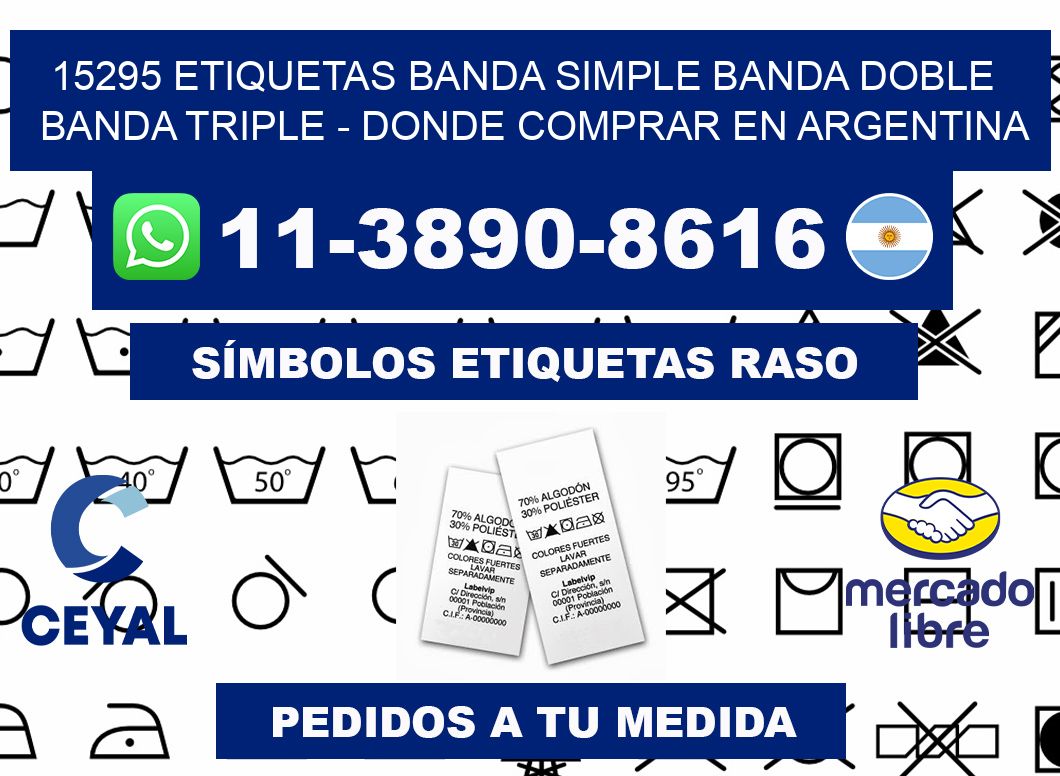 15295 etiquetas banda simple banda doble banda triple - Donde Comprar en Argentina