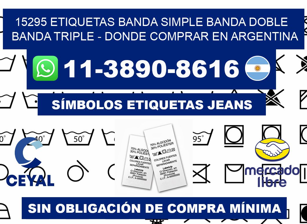 15295 etiquetas banda simple banda doble banda triple - Donde Comprar en Argentina