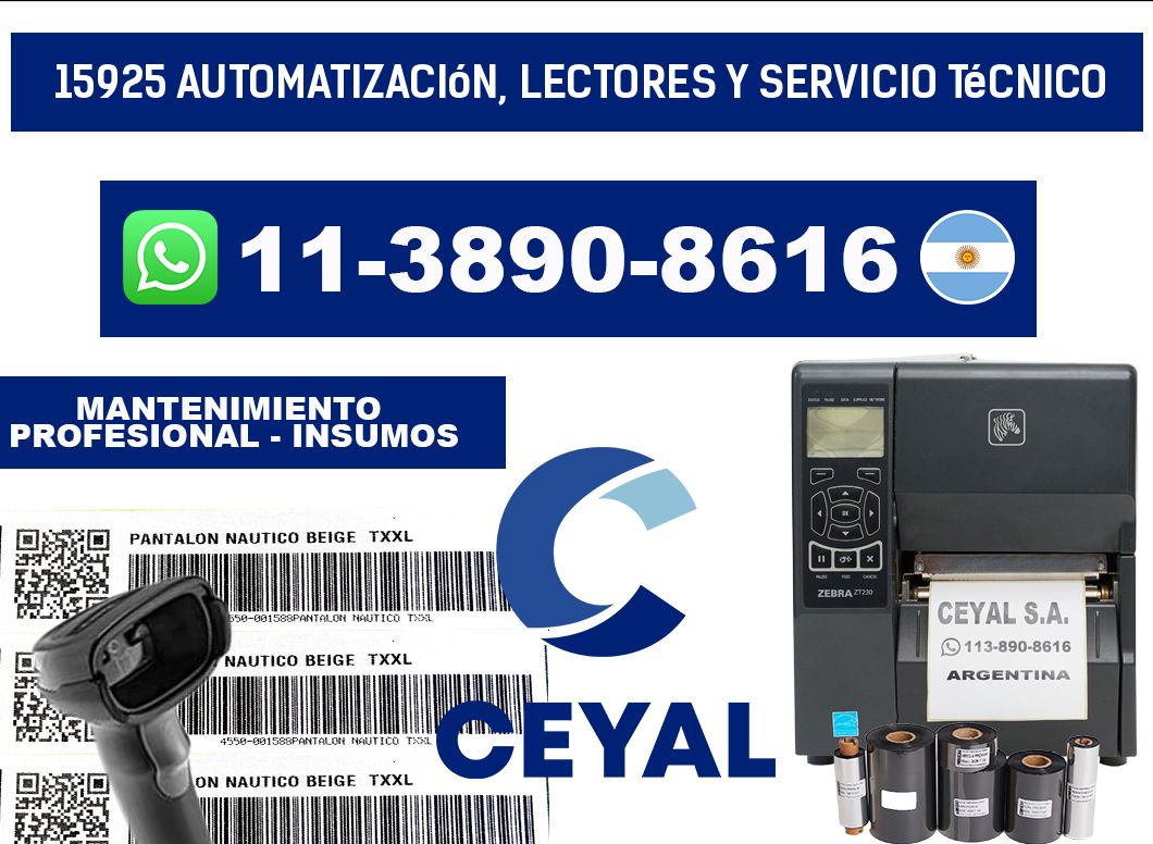 15925 Automatización, Lectores y Servicio Técnico