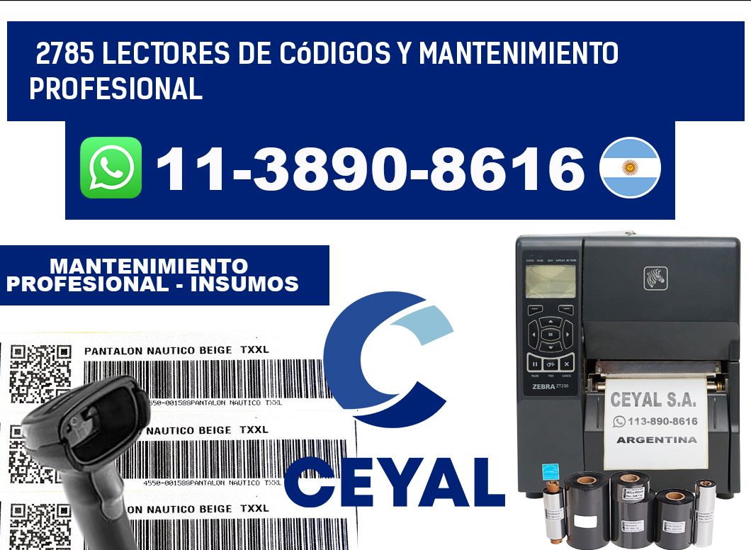 2785 Lectores de Códigos y Mantenimiento Profesional