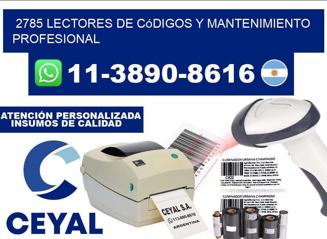 2785 Lectores de Códigos y Mantenimiento Profesional