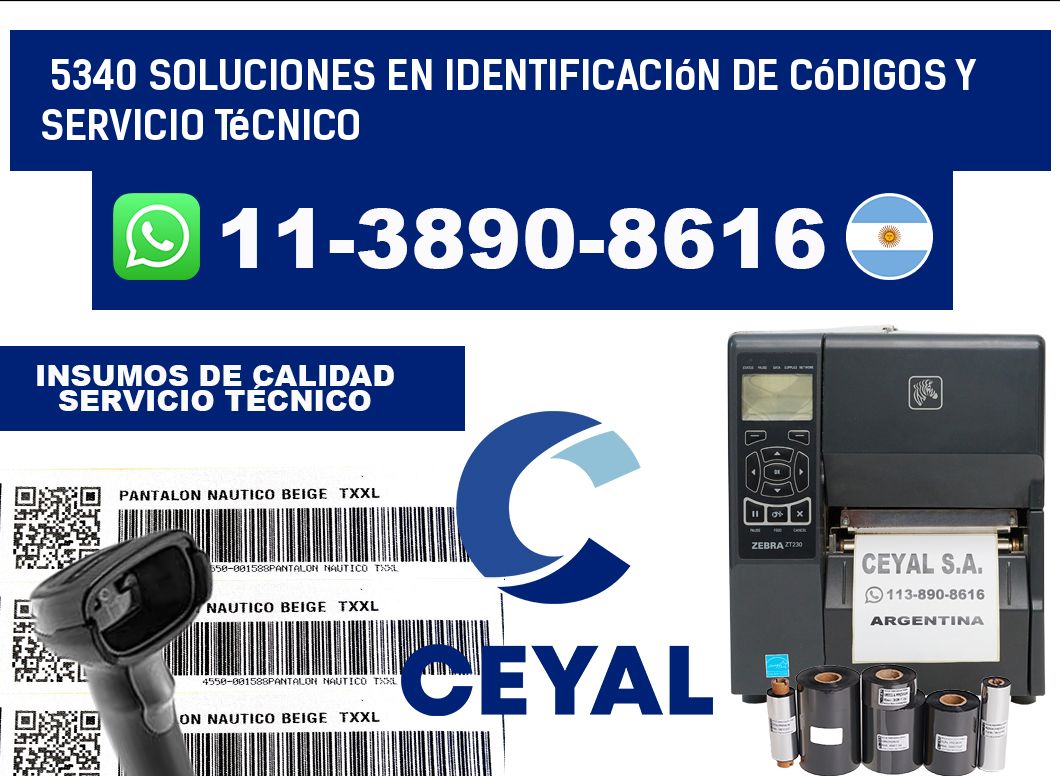 5340 Soluciones en Identificación de códigos y Servicio Técnico