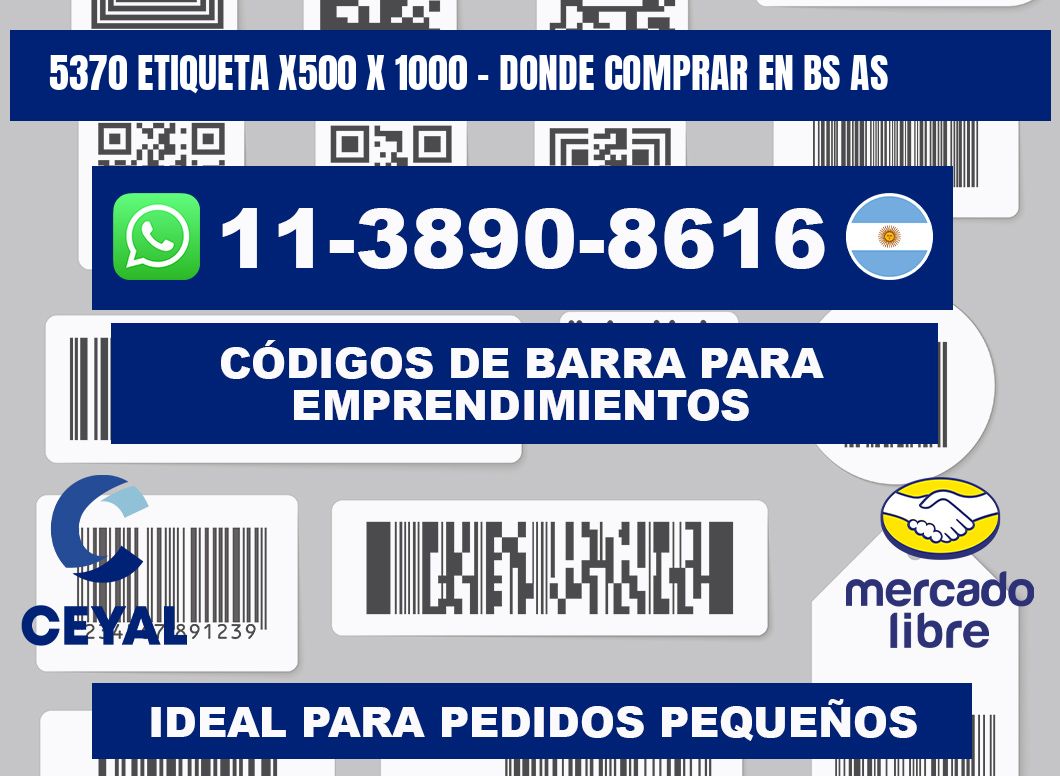 5370 etiqueta x500 x 1000 - Donde Comprar en bs as