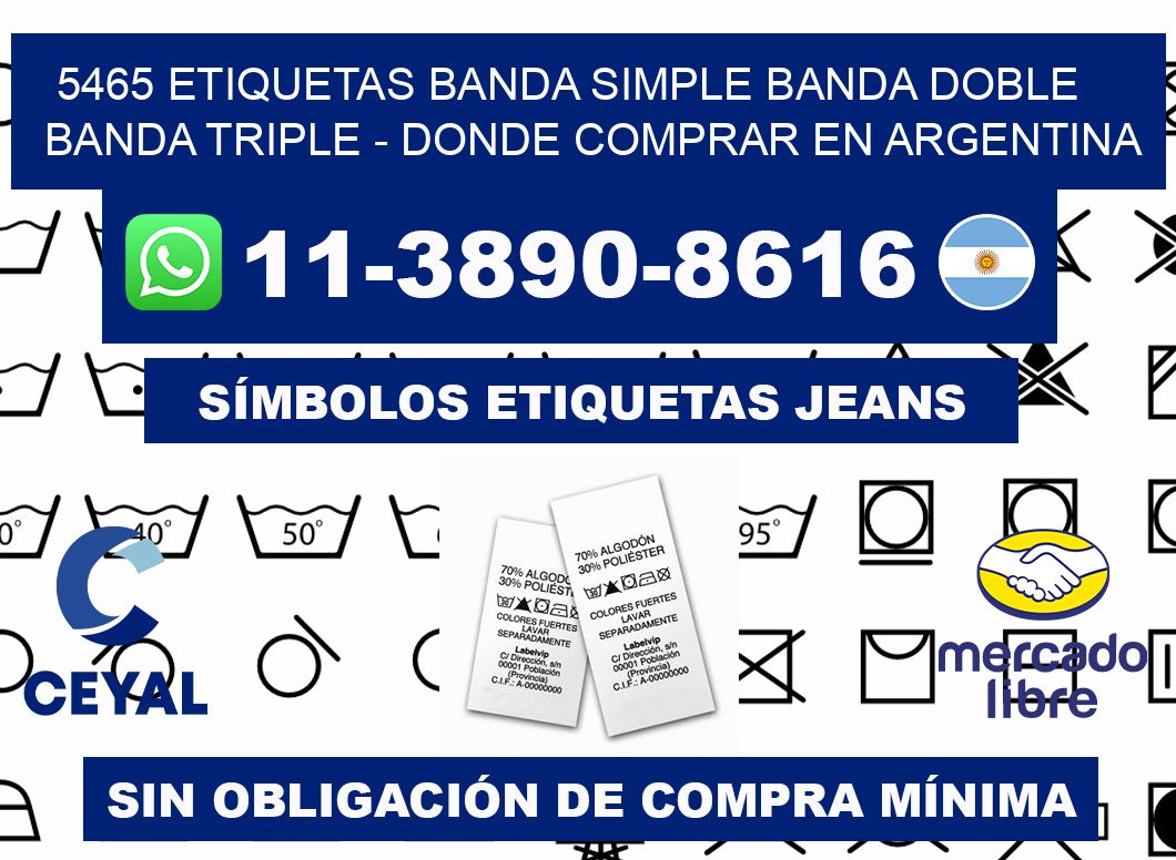 5465 etiquetas banda simple banda doble banda triple - Donde Comprar en Argentina