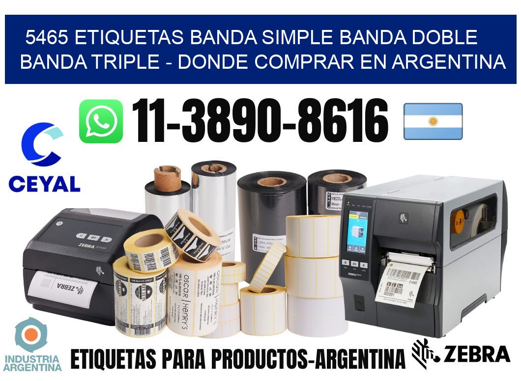 5465 etiquetas banda simple banda doble banda triple - Donde Comprar en Argentina
