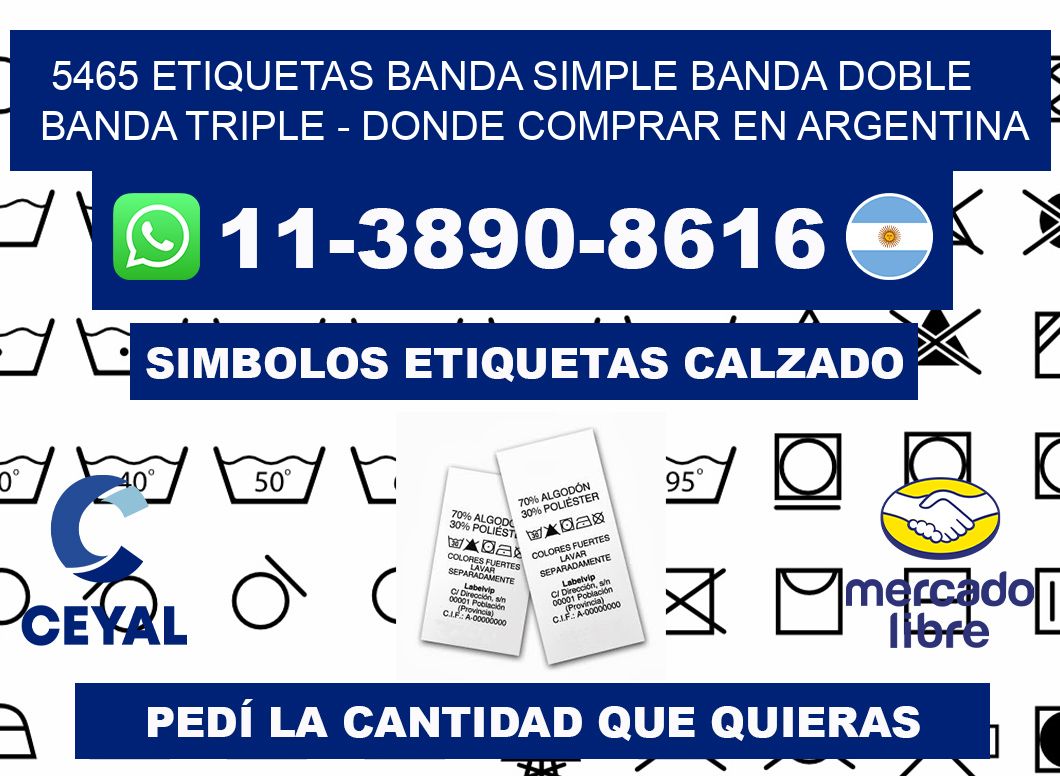 5465 etiquetas banda simple banda doble banda triple - Donde Comprar en Argentina