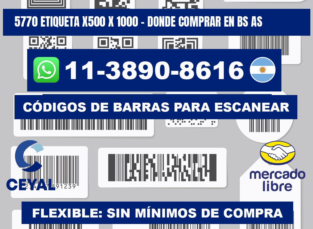 5770 etiqueta x500 x 1000 - Donde Comprar en bs as