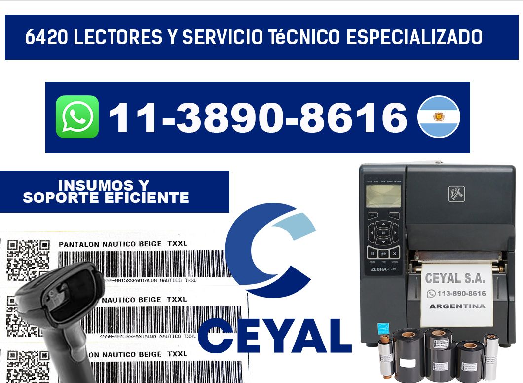 6420 Lectores y Servicio Técnico Especializado