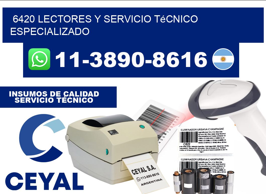 6420 Lectores y Servicio Técnico Especializado