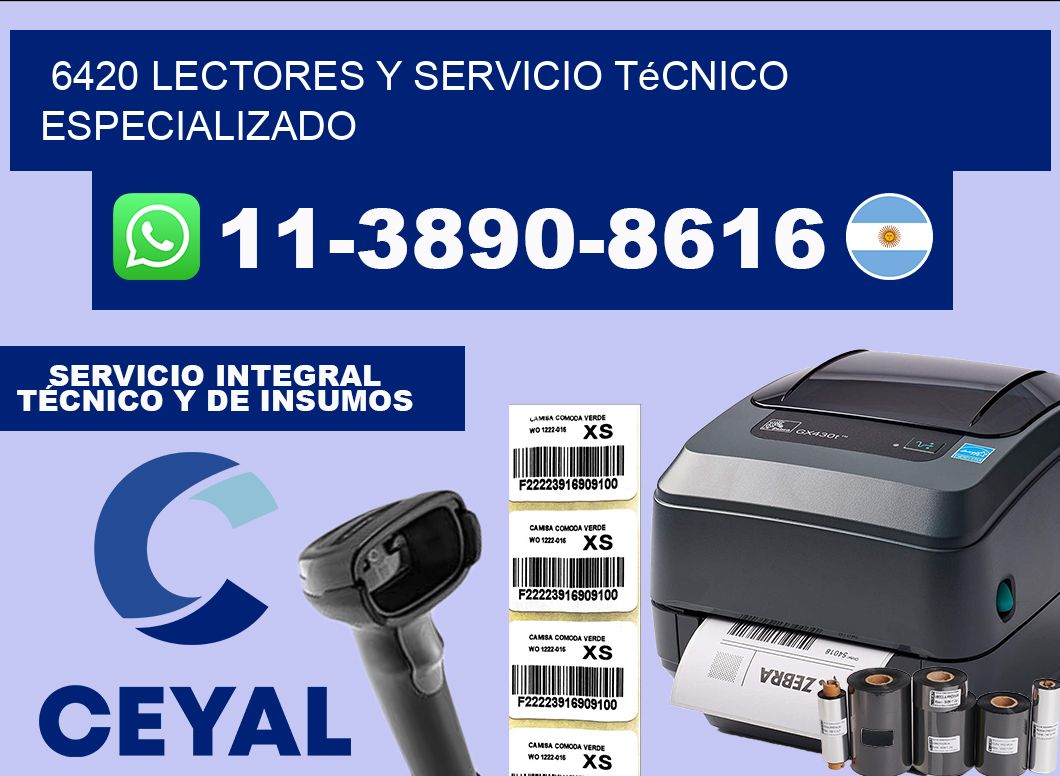 6420 Lectores y Servicio Técnico Especializado