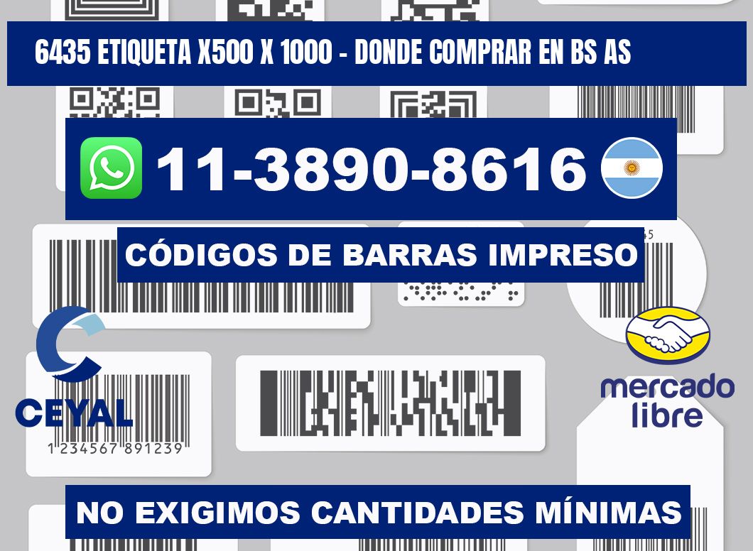 6435 etiqueta x500 x 1000 - Donde Comprar en bs as