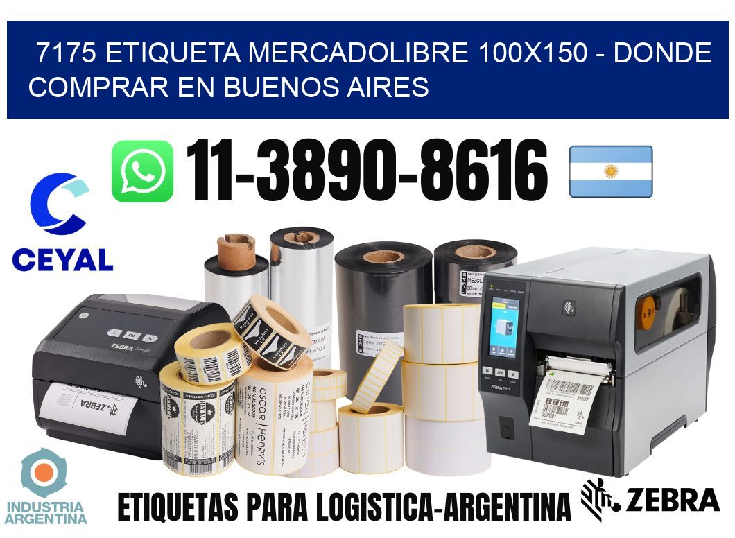 7175 etiqueta MercadoLibre 100x150 - Donde Comprar en Buenos Aires