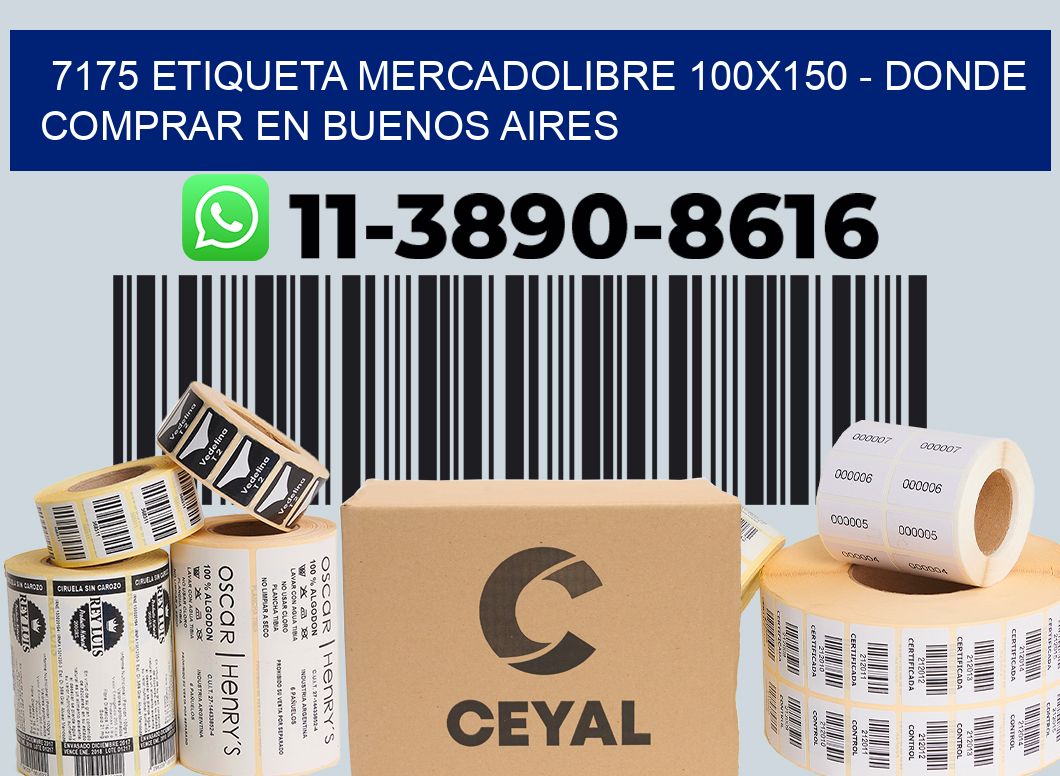 7175 etiqueta MercadoLibre 100x150 - Donde Comprar en Buenos Aires