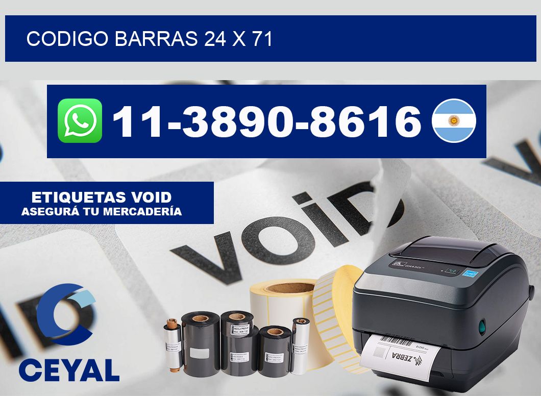 Codigo barras 24 x 71
