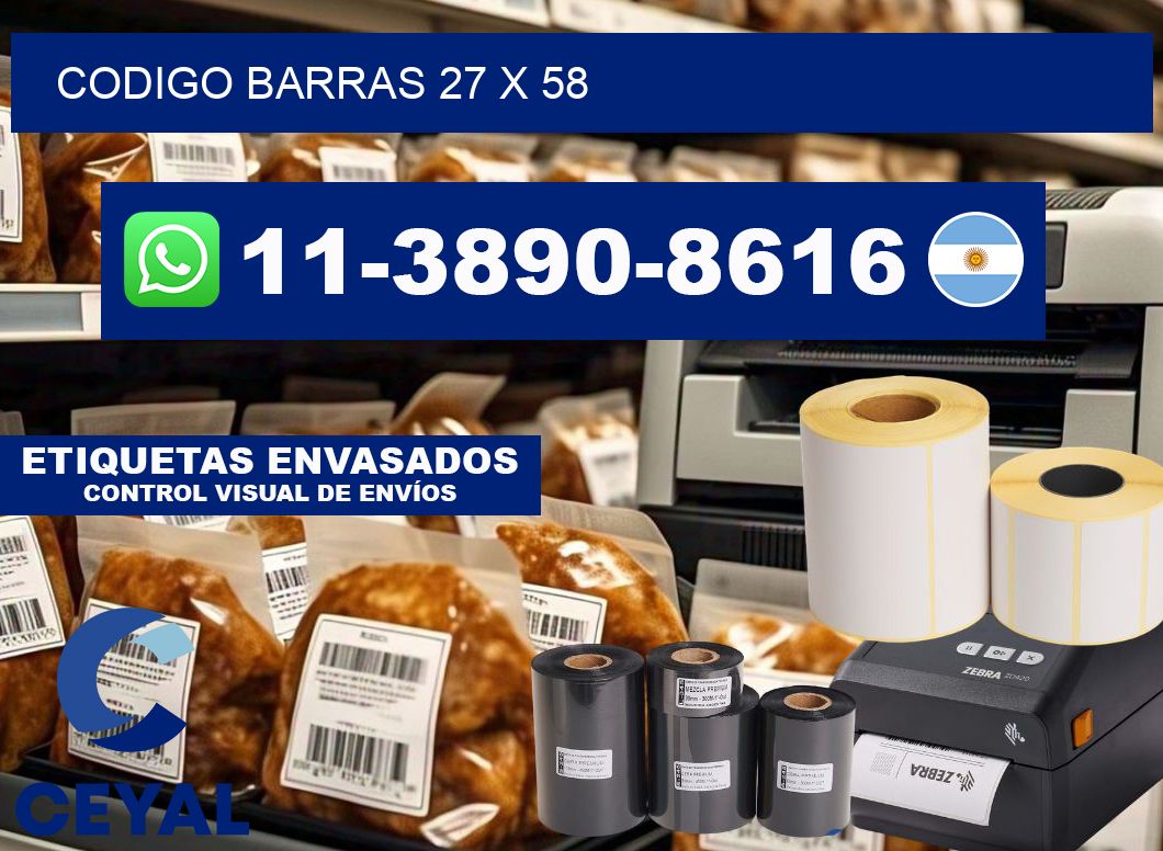 Codigo barras 27 x 58