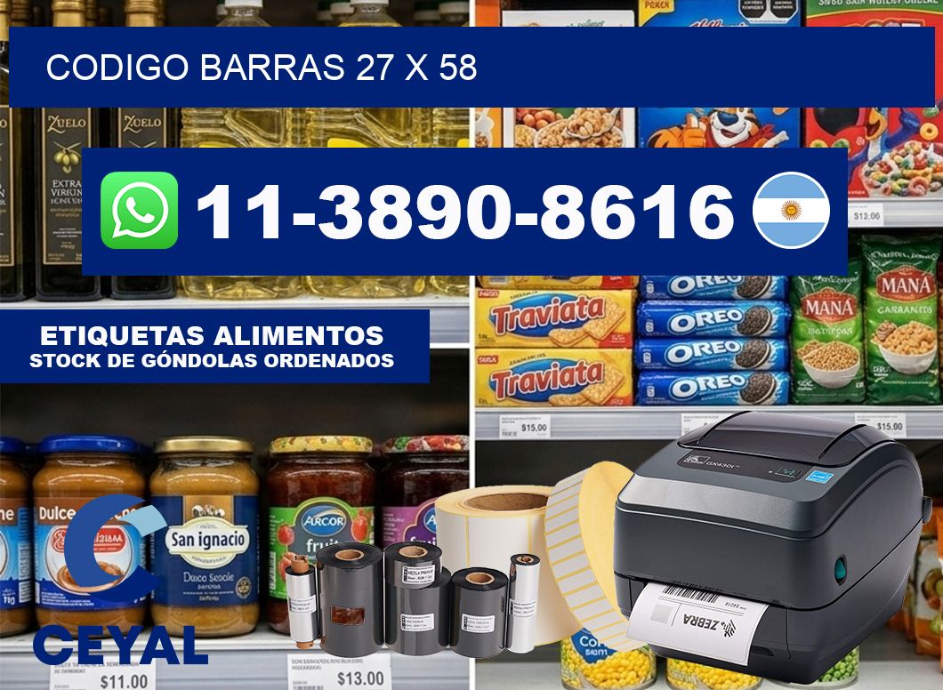 Codigo barras 27 x 58