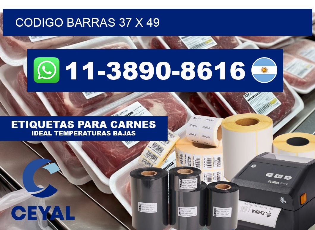 Codigo barras 37 x 49