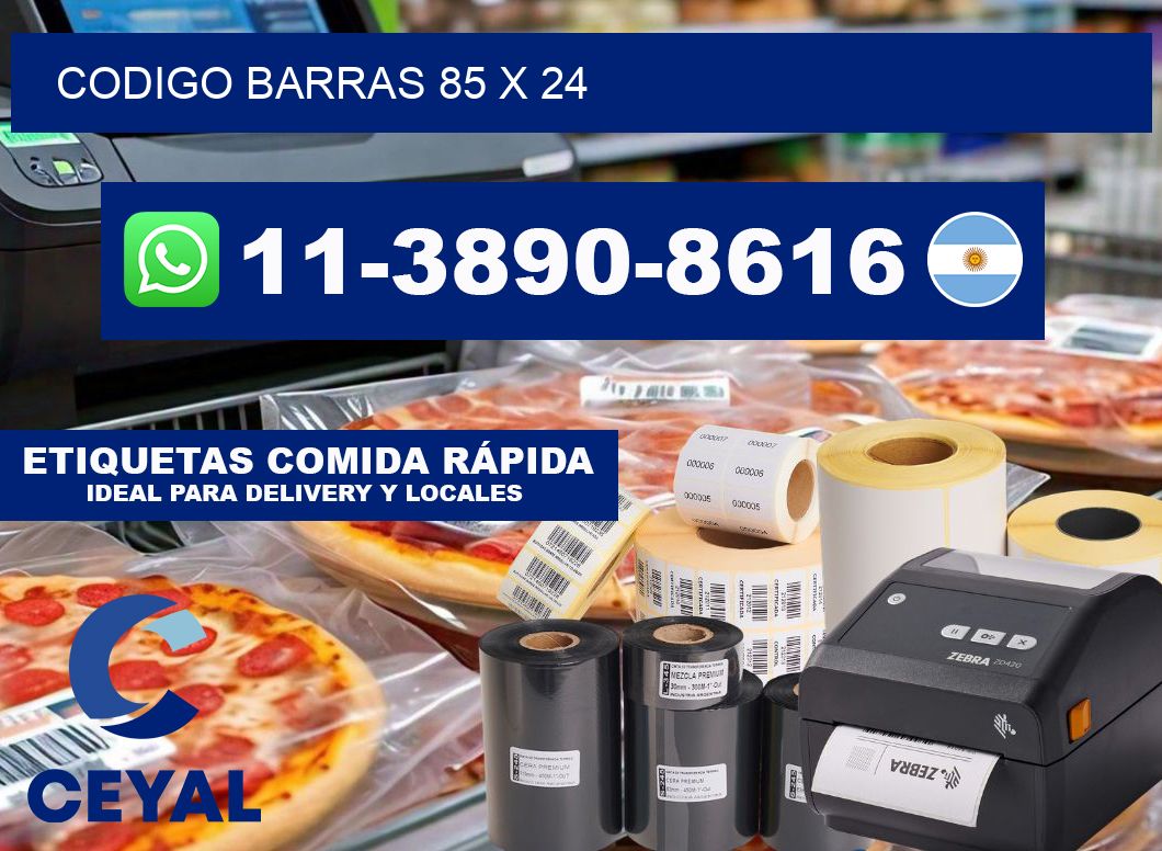 Codigo barras 85 x 24