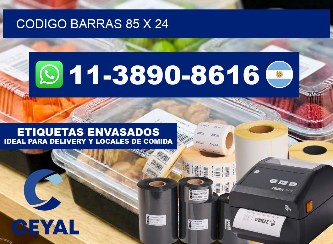 Codigo barras 85 x 24