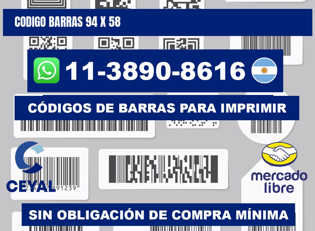 Codigo barras 94 x 58