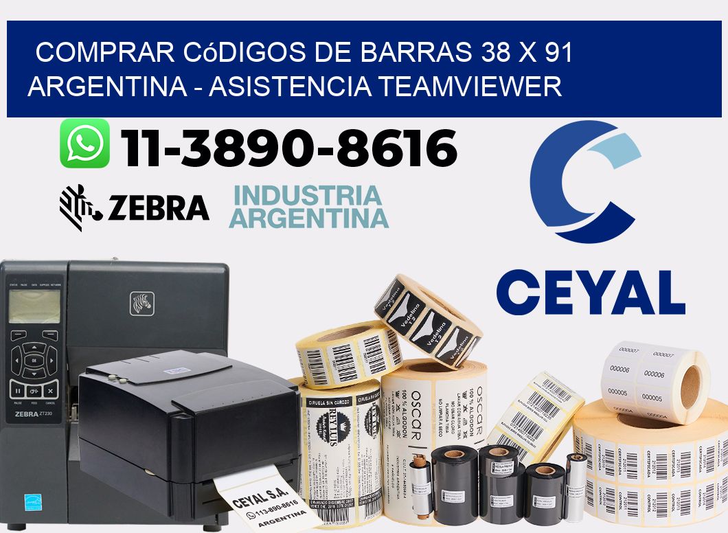 Comprar códigos de barras 38 x 91 argentina - asistencia teamviewer