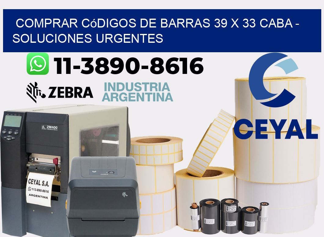 Comprar códigos de barras 39 x 33 CABA - soluciones urgentes