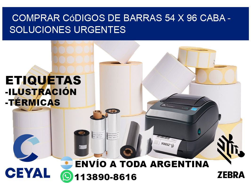 Comprar códigos de barras 54 x 96 CABA - soluciones urgentes