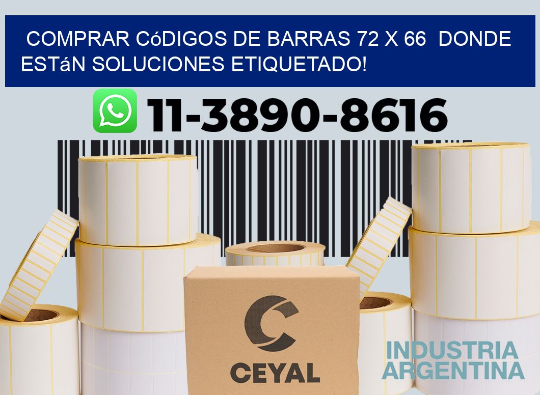 Comprar códigos de barras 72 x 66  donde están soluciones etiquetado!