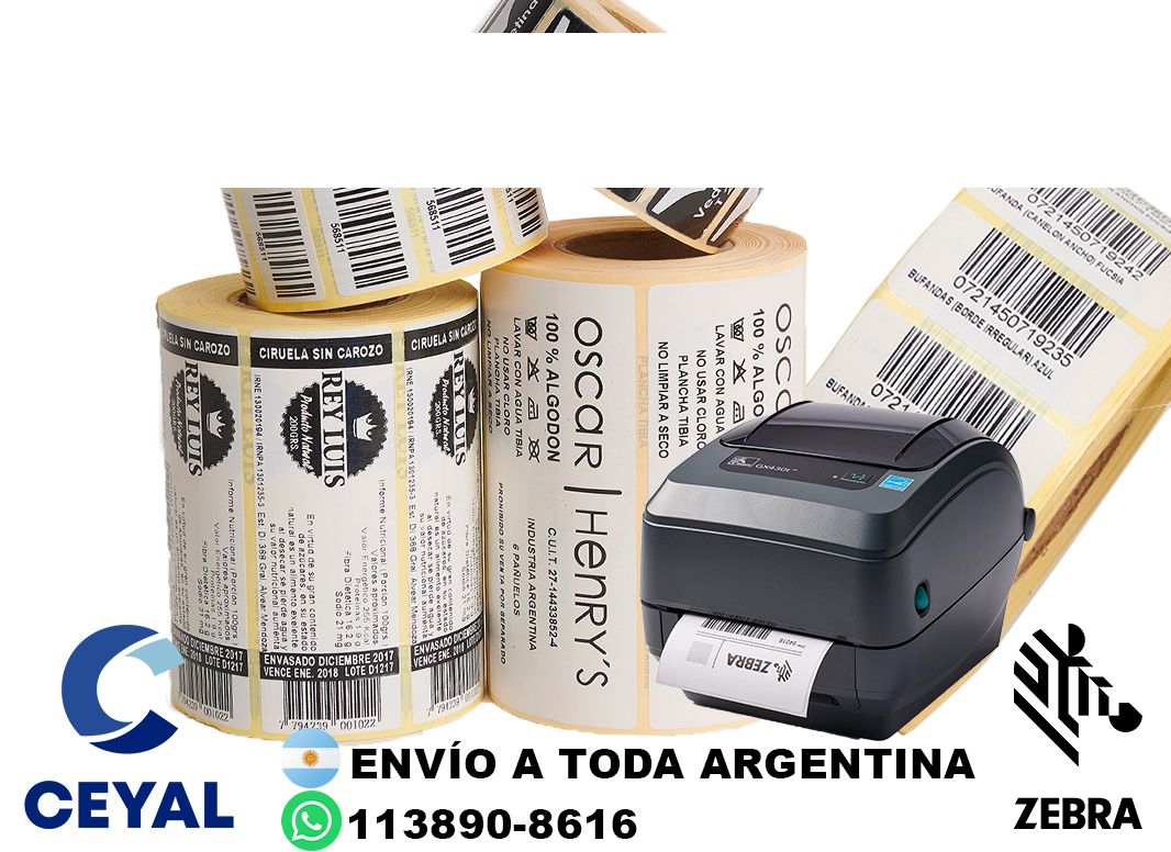 Donde Comprar etiquetas 59 x 32 en ZONA NORTE? Buenos Aires - Stock permanente